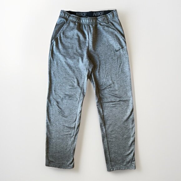 Nike Other - NIKE DRI-FIT Sweatpants Men's Size Medium Gray Fleece Taper Pocket Drawstring